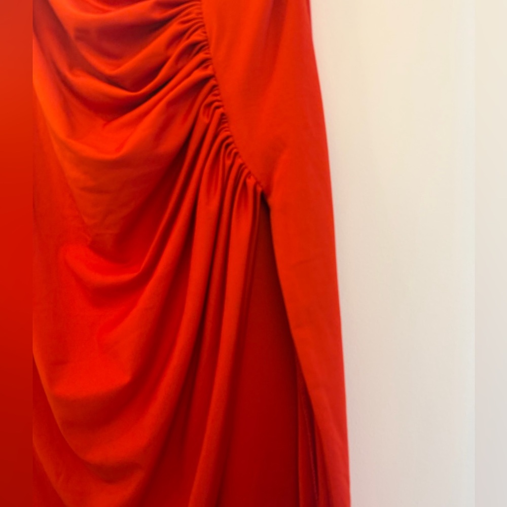 superdown Red High-Low Ruched Wrap Skirt - Picture 3 of 5